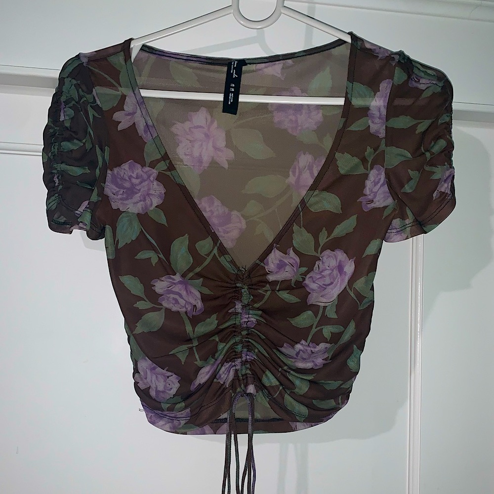 Urban Outfitters Purple Rose Top